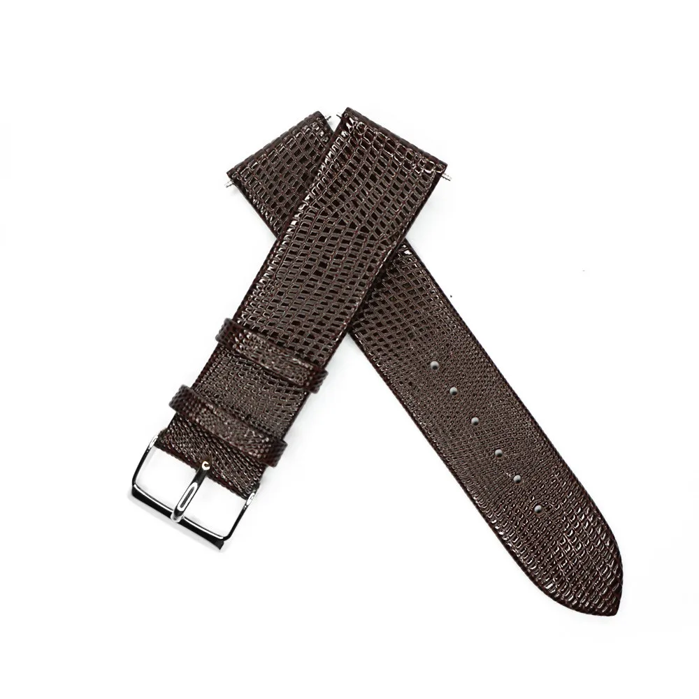 トカゲ イタリアン カー本革ストラップウォッチ 22 ミリメートル時計バンド ダーク ブラウン腕時計ベルト メンズ で春バー用時間腕時計 Watch Belt Watch Belt Mengenuine Leather Watch Strap Aliexpress