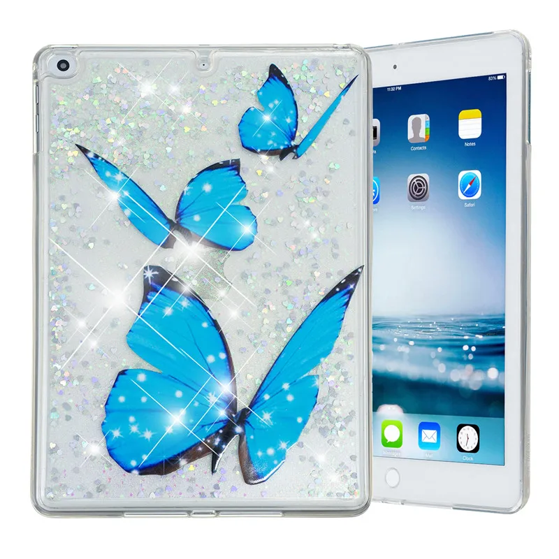 Wekays для Apple Ipad Air2 Ipad 6th Блестящий жидкий силиконовый чехол Fundas для Coque IPad Air 2 IPad 6 IPad6 9,7 дюймов чехол s