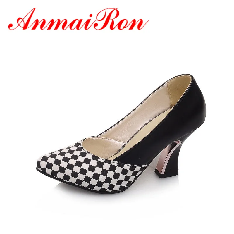 platform square toe heels