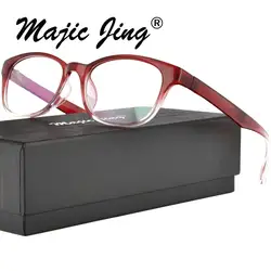 Магия Jing Пластик RX оправы полный обода близорукость очки, очки для женщин 635