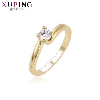 

Xuping Elegant Fashion Design Charm Style Ring for Women Light Yellow Gold Color Plated Rings Jewelry Christmas Gift S64-8-11753
