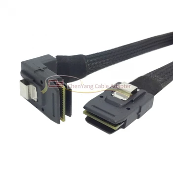 

10pcs/1m SFF-8087 Mini SAS 4i 36 Pin to 36Pin Right 90 Degree Angled Cable