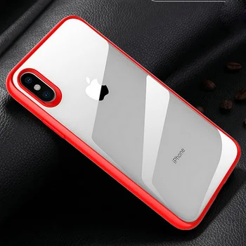 

30pcs/lot Clear Hard PC Back Case Hybrid Slim Soft TPU Bumper Protective Cover For iPhone X 7 8