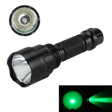 Tactical 5000Lm Q5 Green LED Flashlight Hunting Light Torch 1-Mode Lamps Light by 18650 Battery