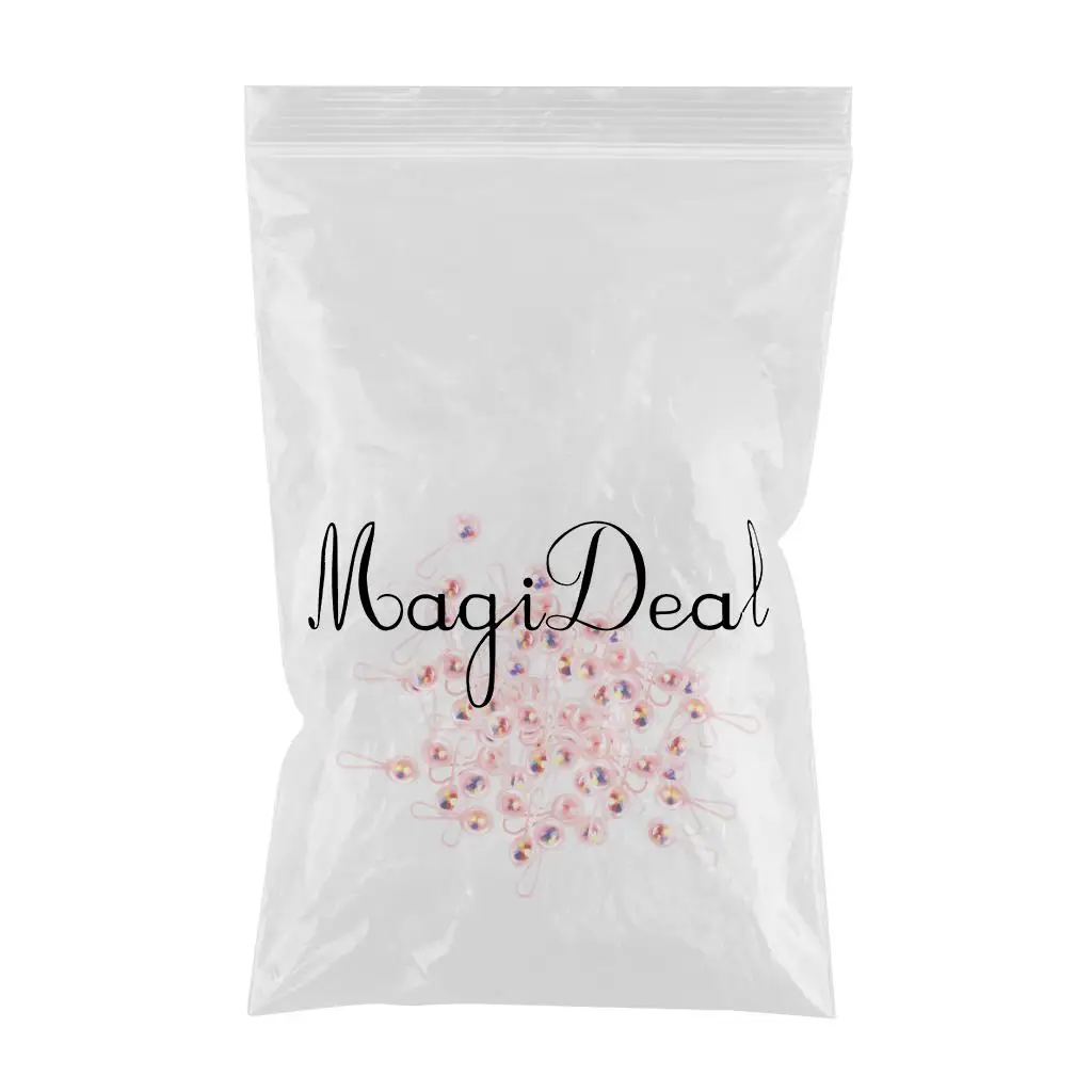 50pcs Lovely Mini Rattles Baby Shower Favors Party Decor Gift for baby party DIY Decorations Party Supplies Pink