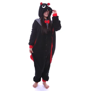 

Winter Animal Adult Pajamas Set Bat Costume Cosplay Cartoon Animal Aerial mammal Onesie Connect Wings Batmen Chiropter Sleepwear