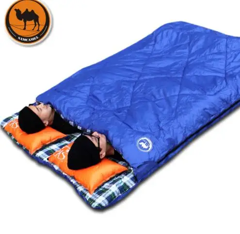 

Adult Outdoor Camping Sleeping Bag Envelope Pattern Couple Lover Travel Warm Weather Use Can Split Into Two Sleeping Bags