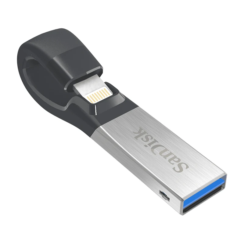 

Sandisk USB Flash Drive 32GB 64GB 128GB For iPhone 7 7 Plus 6 5 5S Lightning to Metal Pen Drive U Disk for IOS 8.2 memory stick