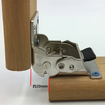 

Folding Table Leg Brackets hinge connector accessories flap 90 Degrees Self-Lockingc With Screws Furniture Hinges