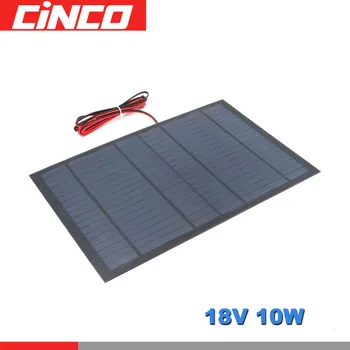 

18V 10Watt with 200cm extend cable Poly Panel Solar monocrystalline Silicon 12V DIY Battery Charger Module Solar Cell wire toy