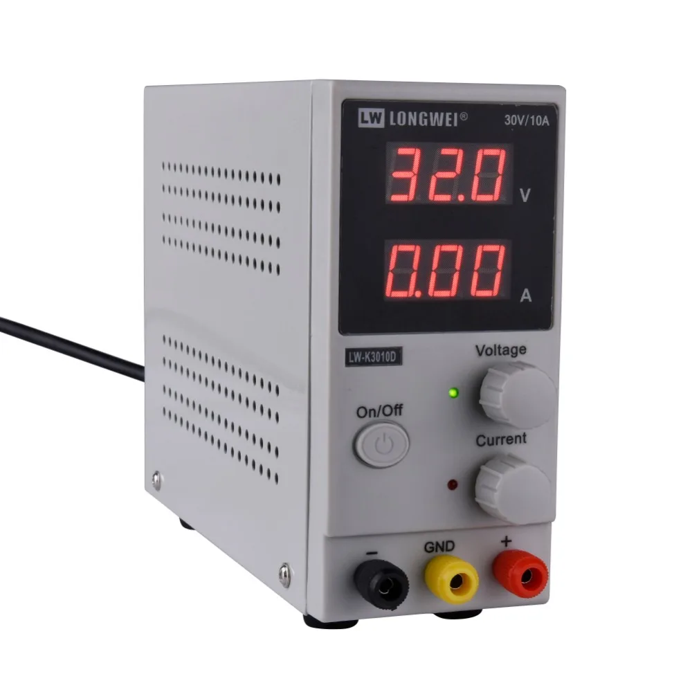 

LW-3010D 30V 10A Mini Adjustable LED Digital DC Power Supply Laboratory Switching Power Supply 110V 220V EU/AU/US Plug