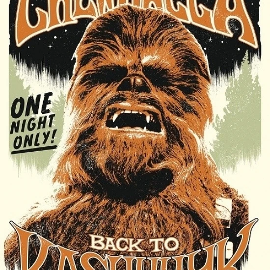 Star Wars Chewbacca One Night Only Laminated Poster (24 X 36)