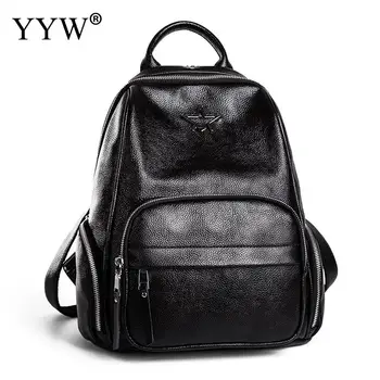 

Vintage Women Backpack School Bags For Teenage Girls Shoulder Bag Female Pu Leather Backpacks Mochilas Mujer 2019 Bagpack