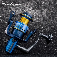 Tokushima LZ 1000-7000 серия полностью Металлическая спиннинговая Рыболовная катушка Передаточное отношение 4,9: 1 Шариковые подшипники 12+ 1 Аксессуары для рыболовных снастей