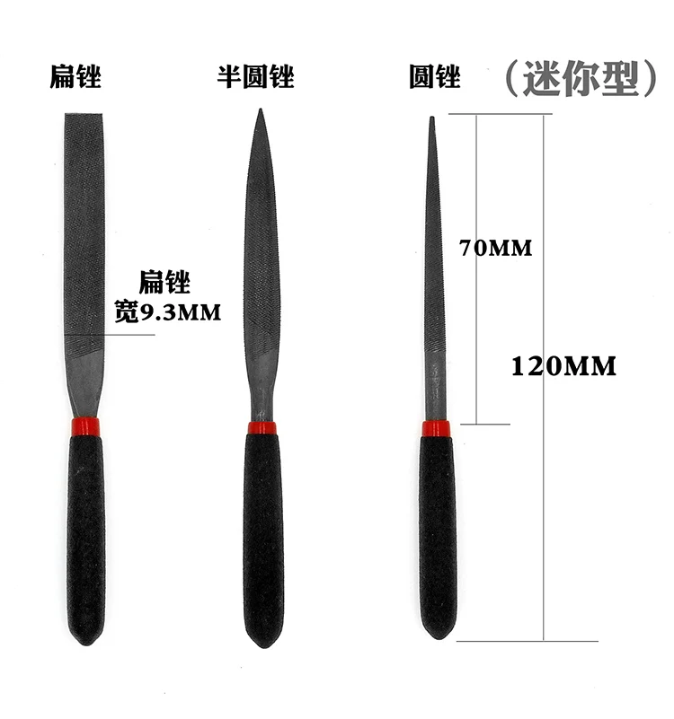 

high quality model files 3pcs one set Metal mini-plastic middle mesh mixed steel Woodworking grinding small file NO.D0896