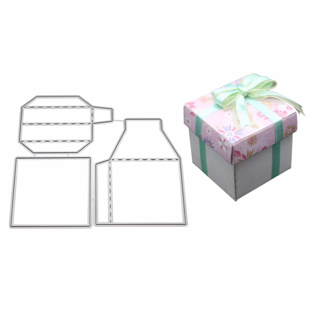 

Gift Present Box Dies Scrapbooking New Arrival Metal Cutting Dies New 2019 Craft New Cutting Dies For 2019 Card Cut Alinacrafts