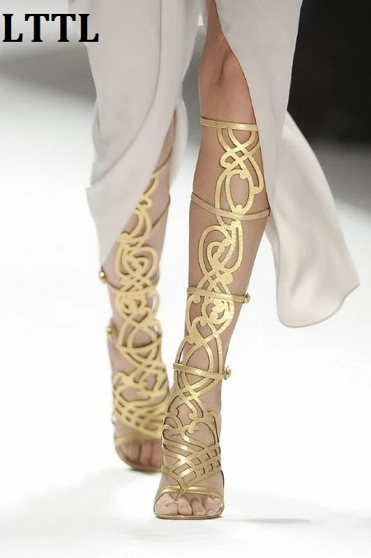 long gladiator heels