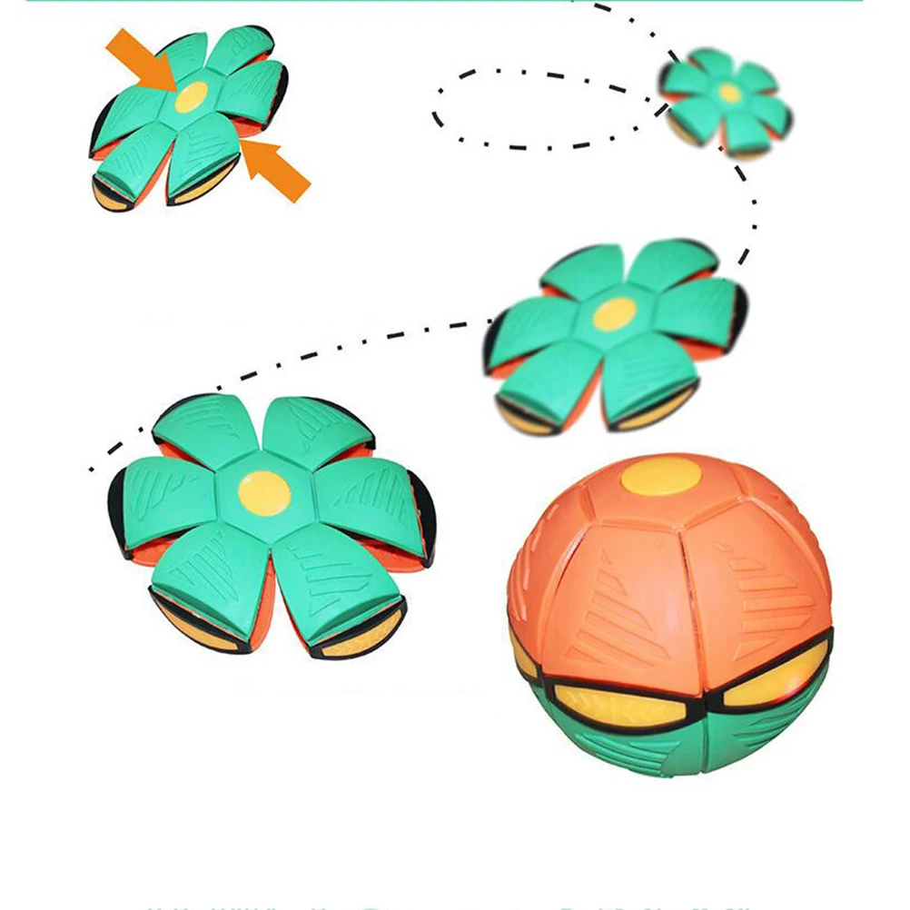 

TOYZHIJIA Novelty Flying UFO Flat toy Soft Kid Outdoor Garden Game Throw Disc Ball Toy Flying UFO Flat Throw Disc Ball Toy