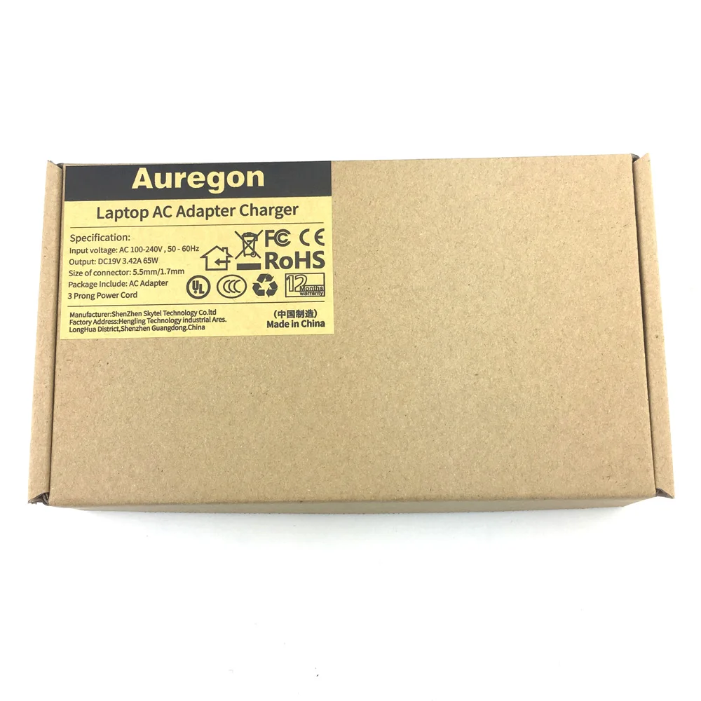 Оригинальное зарядное устройство 65 Вт для ноутбуков Acer Aspire 5315 5735 5332 5335 5532 5535 5536