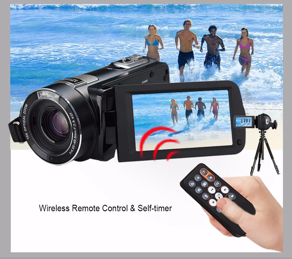 HDD/Flash Memory Media Type And 10X Optical Zoom Video Camera Full HD 1080P Digital Video Camera 120X Digital Zoom HDV-Z80