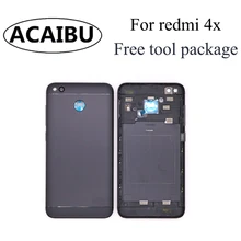 

NEW Original For Xiaomi Redmi 4X Back Battery Cover Door Housing + Side Buttons + Camera Flash Lens Replacement