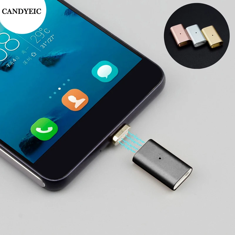 CANDYEIC Micro USB 2.0 Magnetic Adapter For Android Huawei USB Cable, Magnetic Charger For Redmi LG Moto Xiaomi HONOR Charging