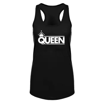 

Womens Queen Couple Design Workout Racerback Tank Top