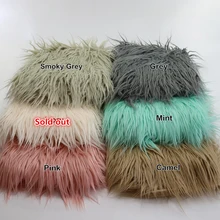 75*50 см) мягкий длинный ворс искусственный мех монгольское меховое одеяло корзина наполнитель новорожденный реквизит для фотосессии подарок для ребенка душ горячая распродажа