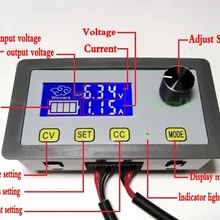 5А Регулируемый понижающий модуль питания 6 В-32 В до 0-32 в ЖК-дисплей NC