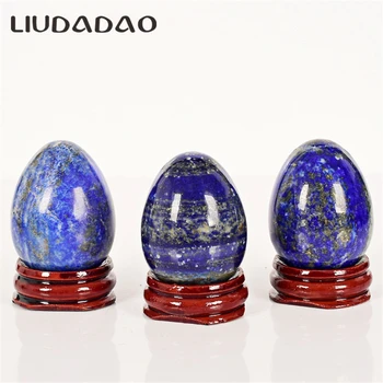 

Natural Lapis Lazuli Kegel Balls Undrilled Natural Stone Yoni Eggs Muscle Exercise Pelvic Floor Tigenting Ball Vaginal Massager