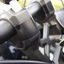 Для 2013 Kawasaki Versys 650 Мотоцикл с ЧПУ алюминиевый руль стоячий зажим 40 мм Rise Up черный серебристый