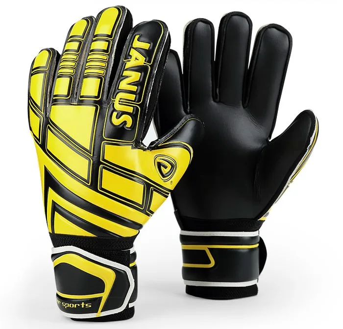 

JANUS Adult Children Professional Soccer Goalie gloves Football goalkeeper finger Protection gloves Goal keepers training Gloves