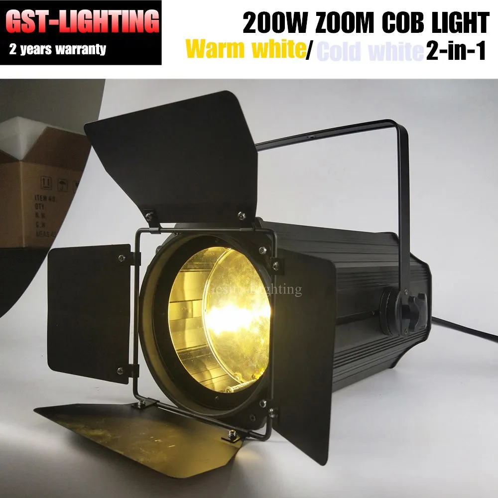 Линейный зум от 5 до 50 градусов 200 Вт COB LED Par Light 3200K теплый белый сценический