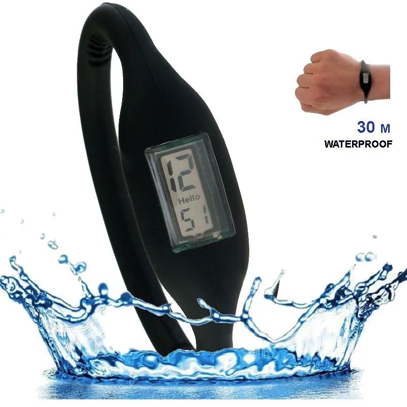 Light Silicone Ion Sport Watch Men Women Anion Negative Silicon Jelly