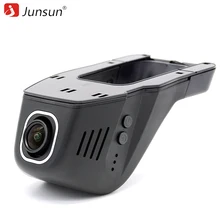 Junsun Автомобильные видеорегистраторы Видеомагнитофон Wi-Fi APP Manipulation Full HD 1080p Novatek 96655 IMX 322 Регистратор Black Box видеорегистраторы автомобильные