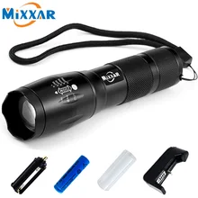 CREE XML T6 5 Mode Zoomable Waterproof Flashlights 4000LM LED Flashlight 18650 Torch LED Light with