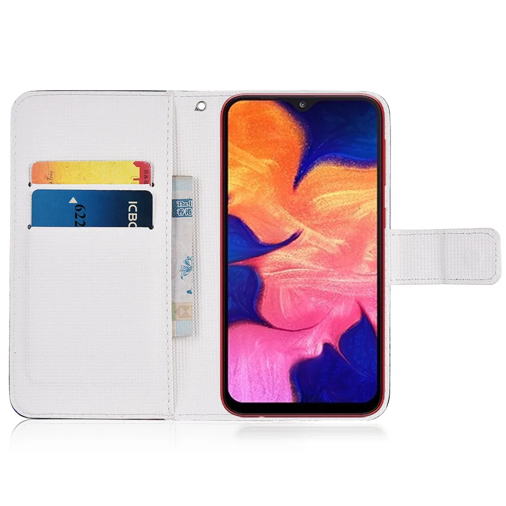 Чехол для Samsung Galaxy A20 термополиуретановый мультяшный кошелек чехол из