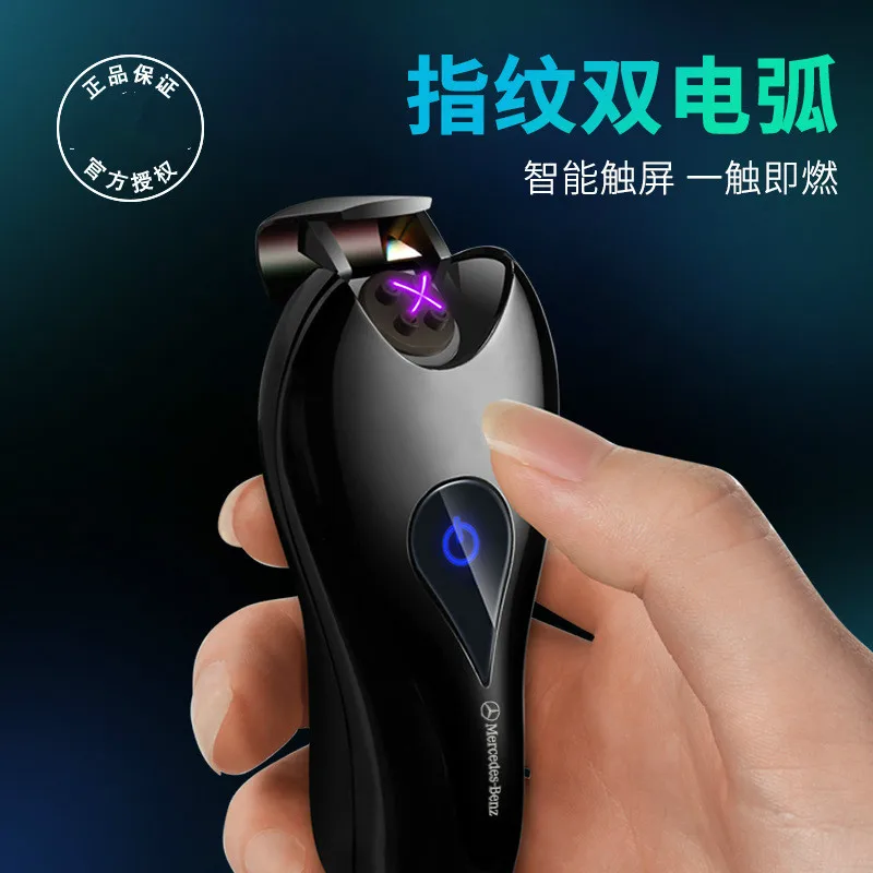 Новинка Дизайн двухдуговая плазменная зажигалка USB металлические зажигалки