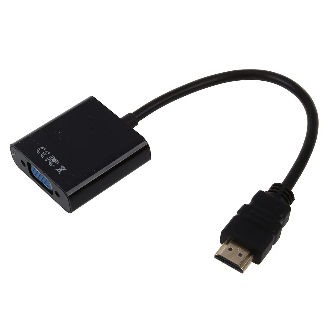 Fasdga 1080 P HDMI to VGA с аудио конвертер адаптер USB Мощность видео кабель черный| |
