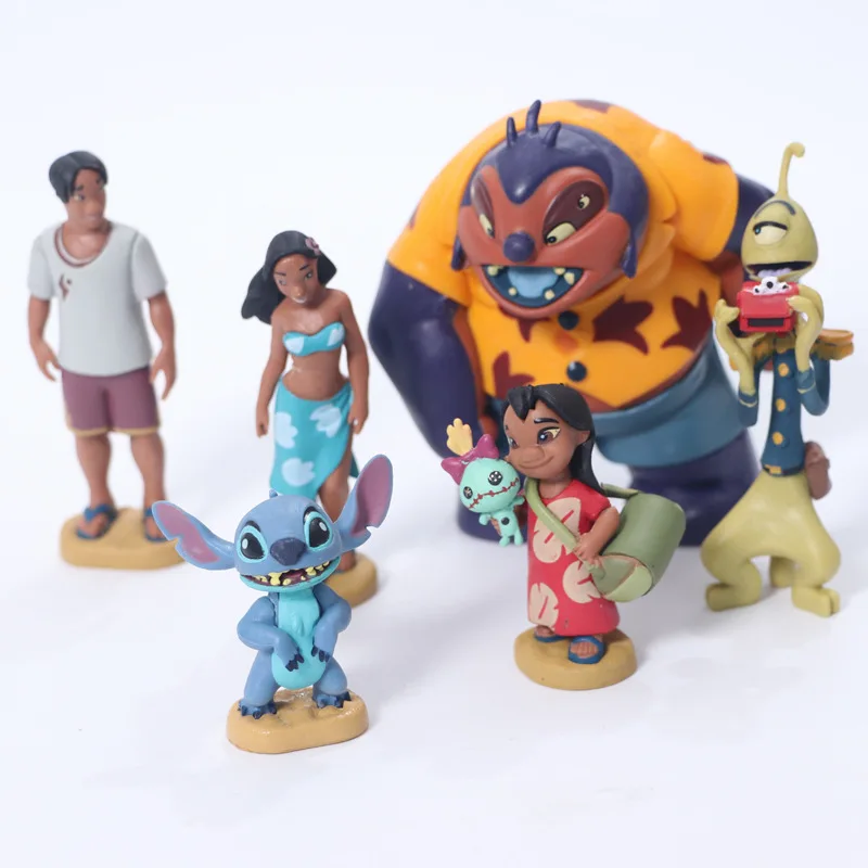 

Movie Lilo & Stitch Cute Stitch Vinyl Collection Model Keychain Figure Toys
