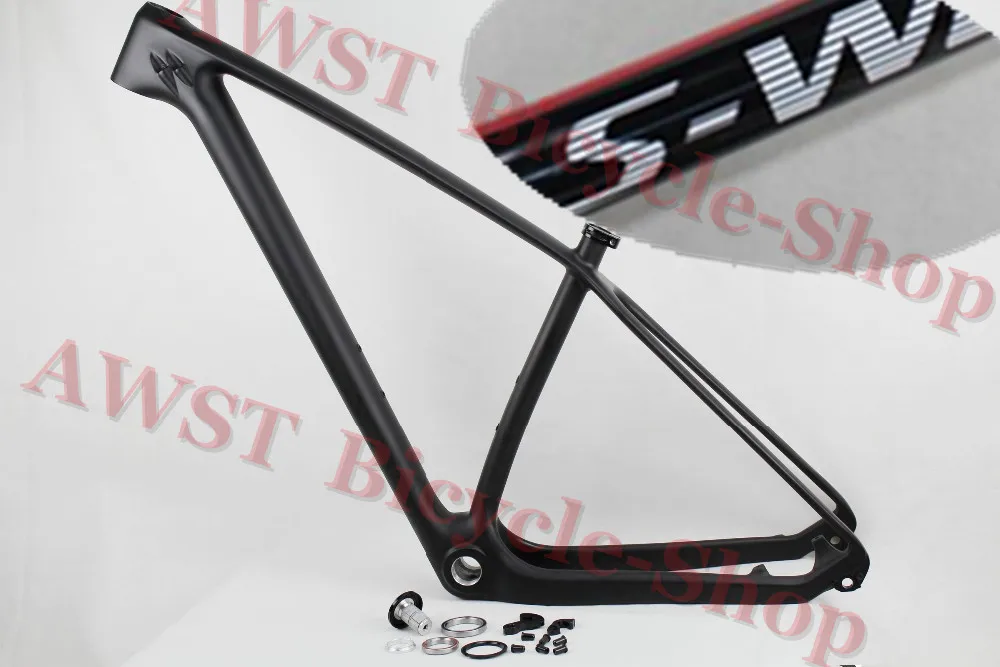 

WORKS T800 carbon mtb frame 650B QR axle thru 142*12mm full 27.5er carbon mountain bike frame 15 17 19 29ER mtb frame.