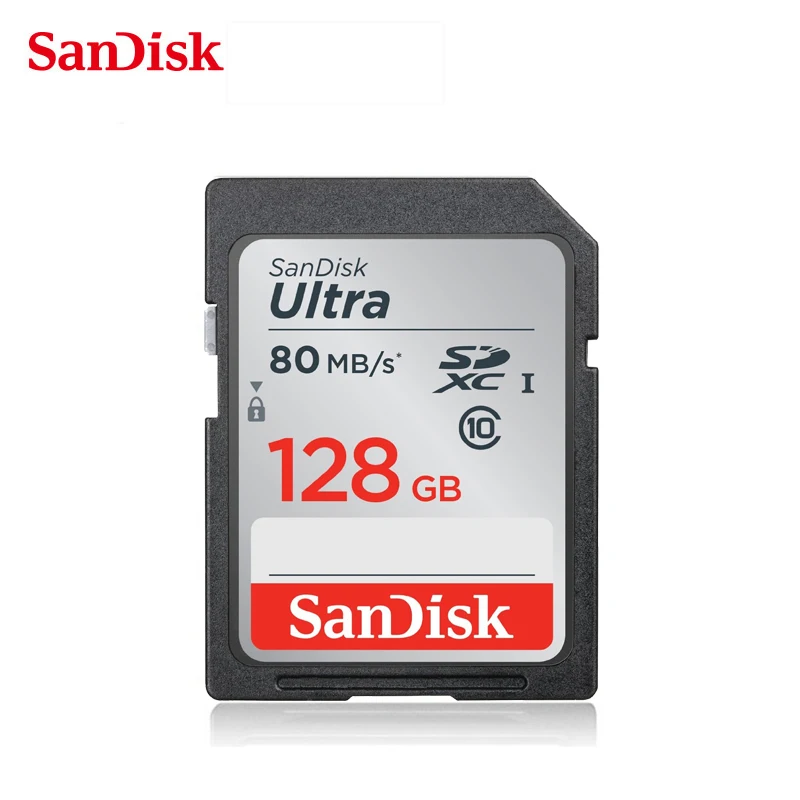 Original SanDisk SD Card 128gb Ultra SDXC Carte SD Cartao De Memoria Class 10 for 1080p 3D 4K video Canon Digital Sport Camera (1)