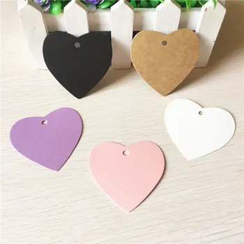 

100Pcs 5.5x5.5cm Price Tags Multi Cute Colors Decorate Paper Cards/Tags/ Labels DIY Gift Tag For Wedding/Boxes/Bags