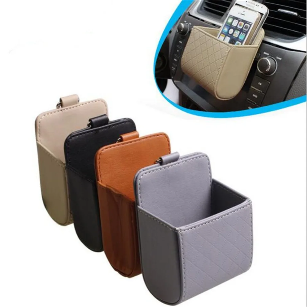 Car Organizer Air Vent Phone Pouch Storage Car Pocket Mobil Phone Case
