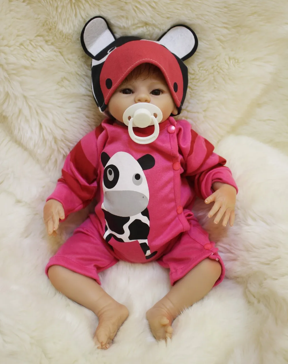 

NPK 18inch 45cm newborn infant Reborn Babies Silicone Dolls bebe bonecas toddler cute bebe ailve bonecas toy kids birthday gift