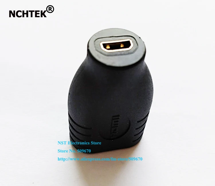 

NCHTEK High Quality Micro HDMI socket D type Female to HDMI 1.4 type A Female Adapter Coupler Convertor/Free Shipping/1PCS
