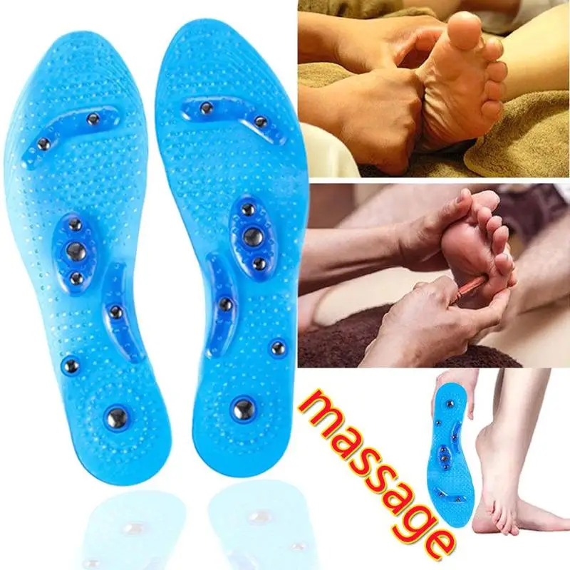 Унисекс 8 магнитных массажных стелек магнитный Массаж обуви стельки для ухода за ногами обувь Гель здоровье стельки медицинская терапия силикон