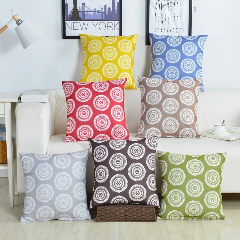 

Endless Printing Cushion Cover Linen Cotton Sofa Car Throw Pillows Case Office Cushions Home Decor Square Housse De Coussin