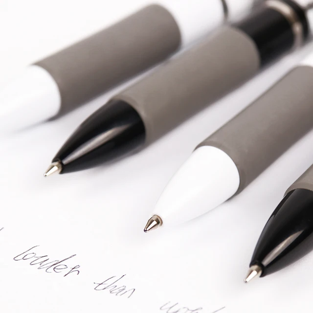 Best Offers B-516D High Quality Stationery 0.7mm Blue Red Black Ink Ballpoint Pen Office Supplies 3 In 1 Plastic Flexible Pen 