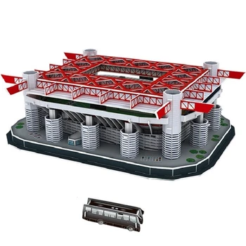 

Classic Jigsaw Giuseppe Meazz San Siro 3D Puzzle Architecture Stadio Football Stadiums Toys Scale Models Sets Building Paper